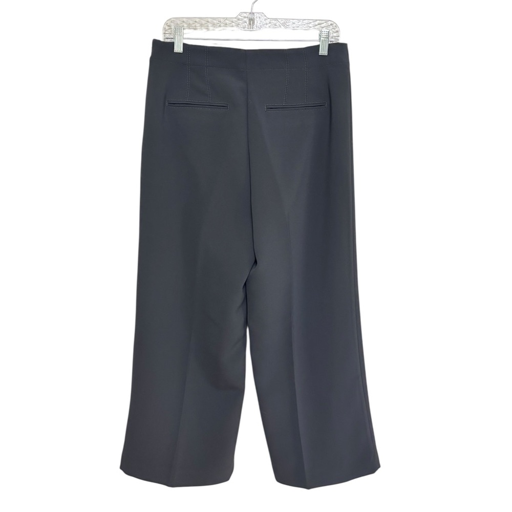 Ann Taylor Wide Leg Crop Pants in Crepe in Black - Size 6 - Picture 3 of 7